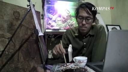 Keren!!! Seniman Pekalongan Melukis Dengan Kopi