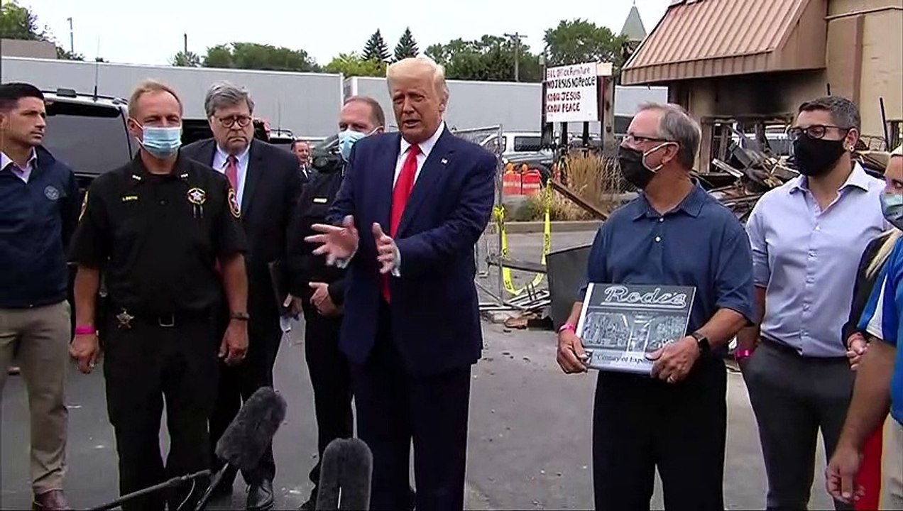 Nach Protesten gegen Polizeigewalt: Donald Trump besucht Kenosha