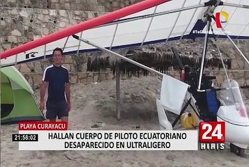 San Bartolo: Marina de Guerra halló cuerpo de ecuatoriano que desapareció tras caída de aeronave ultraligera