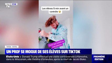 Quand un prof de physique-chimie parodie ses élèves sur TikTok