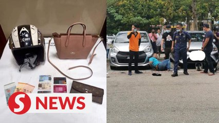 Johor cops laud MBJB enforcement officer, public for coming to snatch theft victim's aid