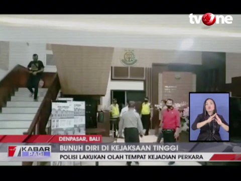 Polisi Gelar Olah TKP Kasus Bunuh Diri di Kejaksaan Tinggi