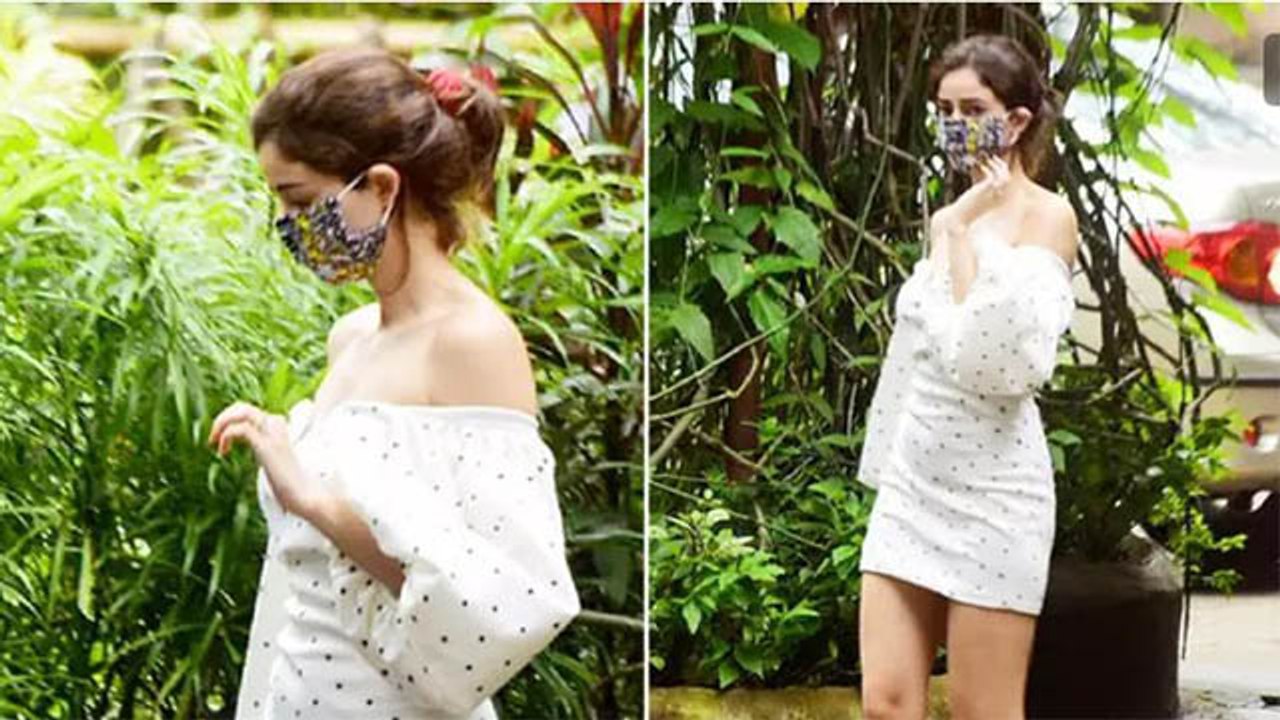 Ananya Panday का Short White Dress में दिखा गजब का Look । Ananya Panday In Short White Dress।Boldsky