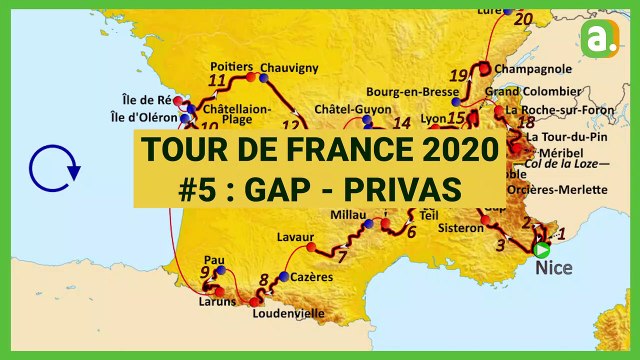 L'Avenir - Tour de France 2020 - Présentation de la 5e étape : Gap - Privas
