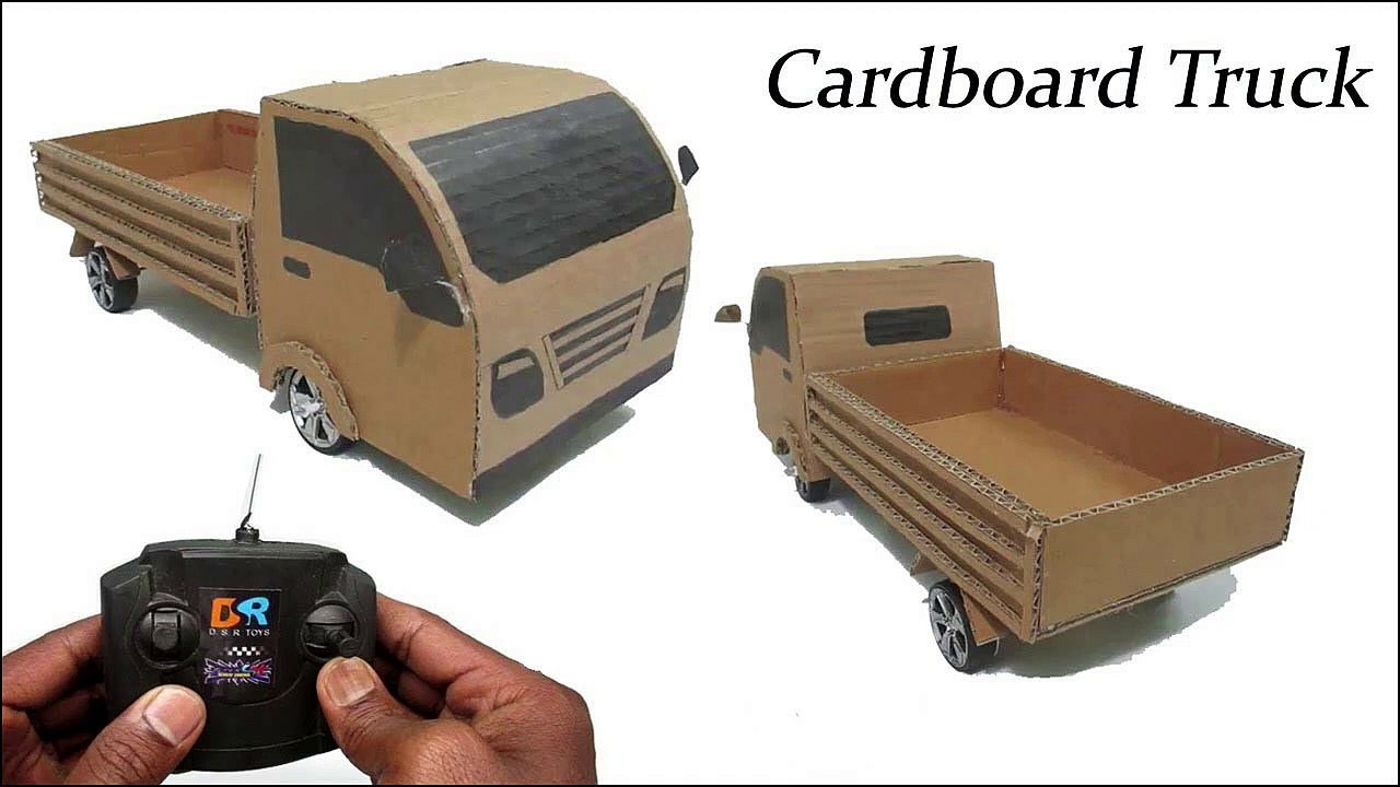 hacomo Dump Truck Cardboard Craft