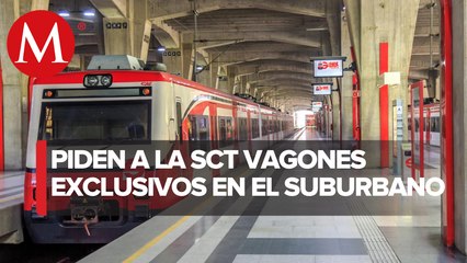 Pedirán que haya vagones exclusivos para mujeres en Tren Suburbano