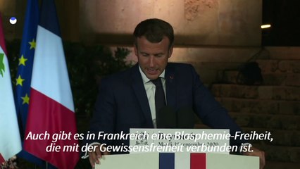 Macron verteidigt vor "Charlie Hebdo"-Prozess Recht auf Blasphemie