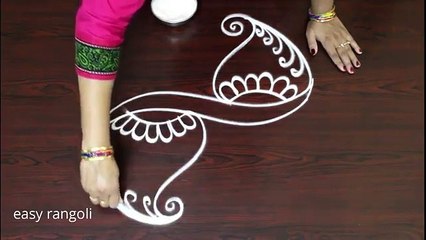 Creative rangoli art designs, - latest and simple, kolam patterns, - Daily muggulu