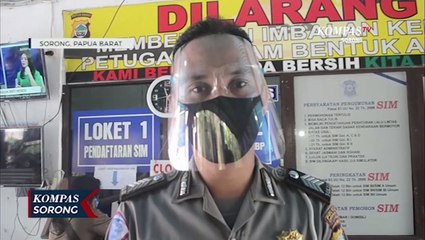 SATPAS Polres Sorong Kota Perketat Protokol Kesehatan
