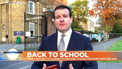 Back to school: Children return to classes in England, Wales and Northern Ireland
