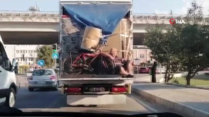 Tehlikeli yolculuk kamerada