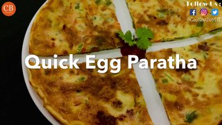 Quick Egg Paratha Recipe | Egg Pan Cake Recipe | Evening Snacks Egg Paratha by CookingBowl YT