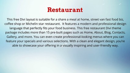 4 Handpicked, Perfect & Free Divi Themes