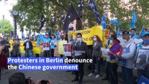Hong Kong activist leads Berlin protest against Chinese regime