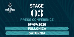 Tirreno-Adriatico EOLO 2020 | Stage 3 Press Conference