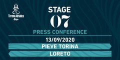 Tirreno-Adriatico EOLO 2020 | Stage 7 Press Conference