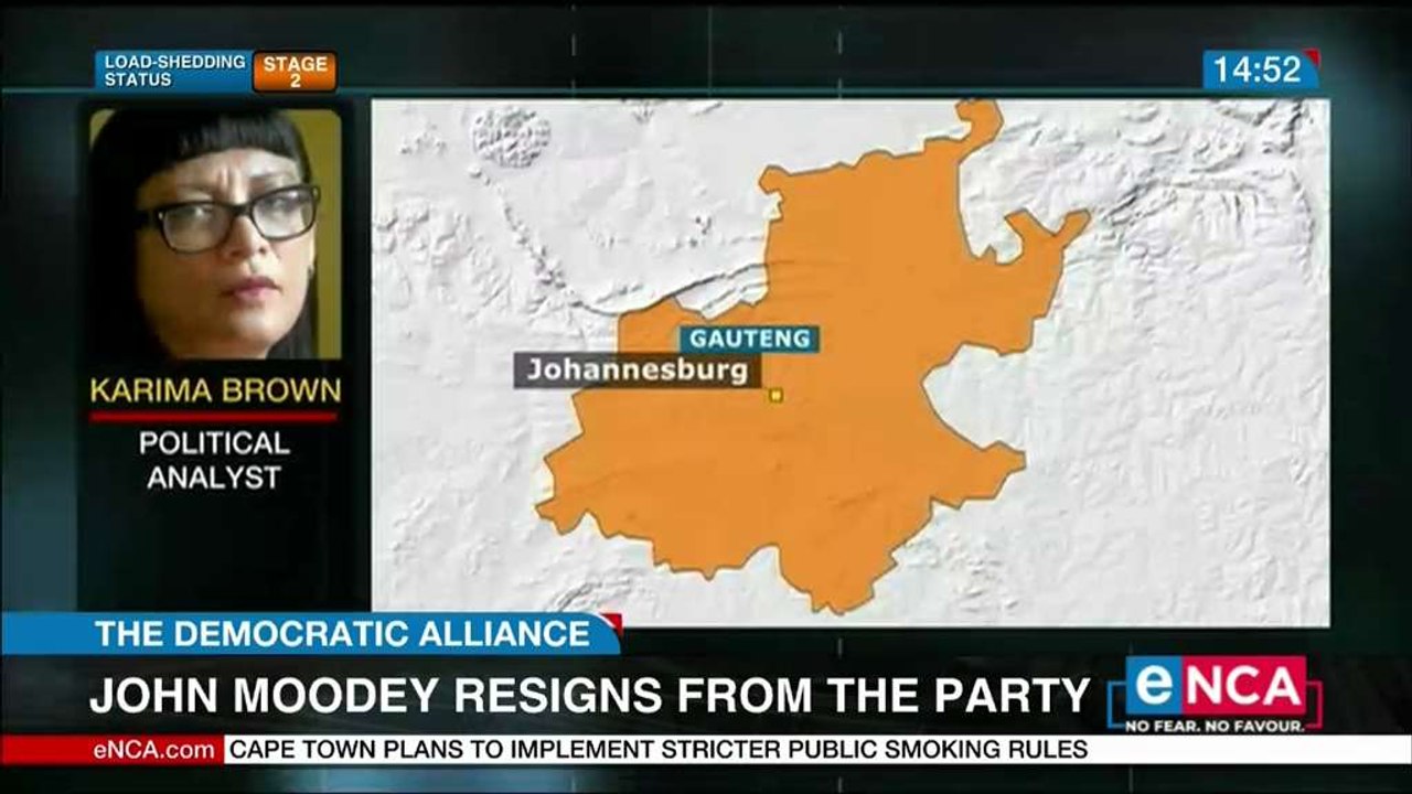 John Moodey resigns from the party