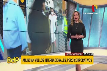Anuncian vuelos internacionales para octubre, pero solo corporativos