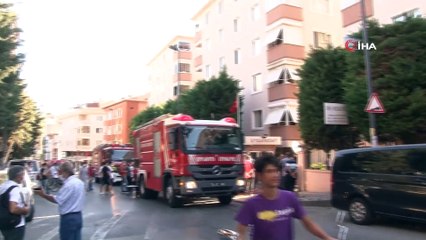 Üsküdar’da 5 katlı apartmanda korkutan yangın