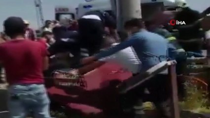Hurdaya dönen otomobilin sürücüsü hayatını kaybetti