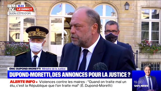 Éric Dupond-Moretti: Les chiffres sont clairs, la délinquance des mineurs n'a pas augmenté dans notre pays depuis 10 ans