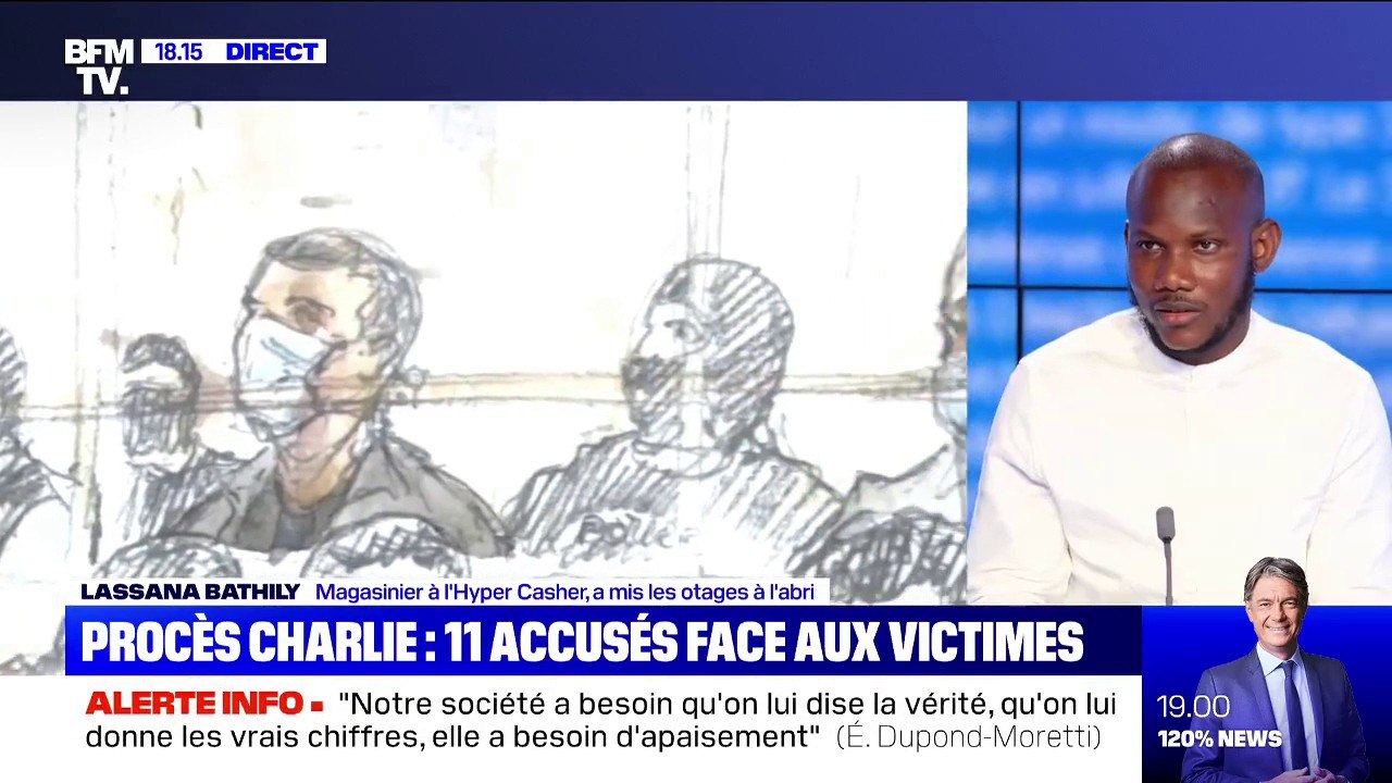 Lassana Bathily (magasinier à l'Hyper Casher): "C'est très difficile, mais ça fait 5 ans qu'on attend ce procès" sur les attentats de janvier 2015