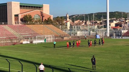FCM  Aubagne : deux partout à la mi-temps