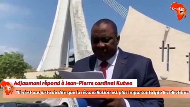 Adjoumani répond à Jean-Pierre cardinal Kutwa : Il n'est pas juste de dire que la réconciliation est plus importante que les élections