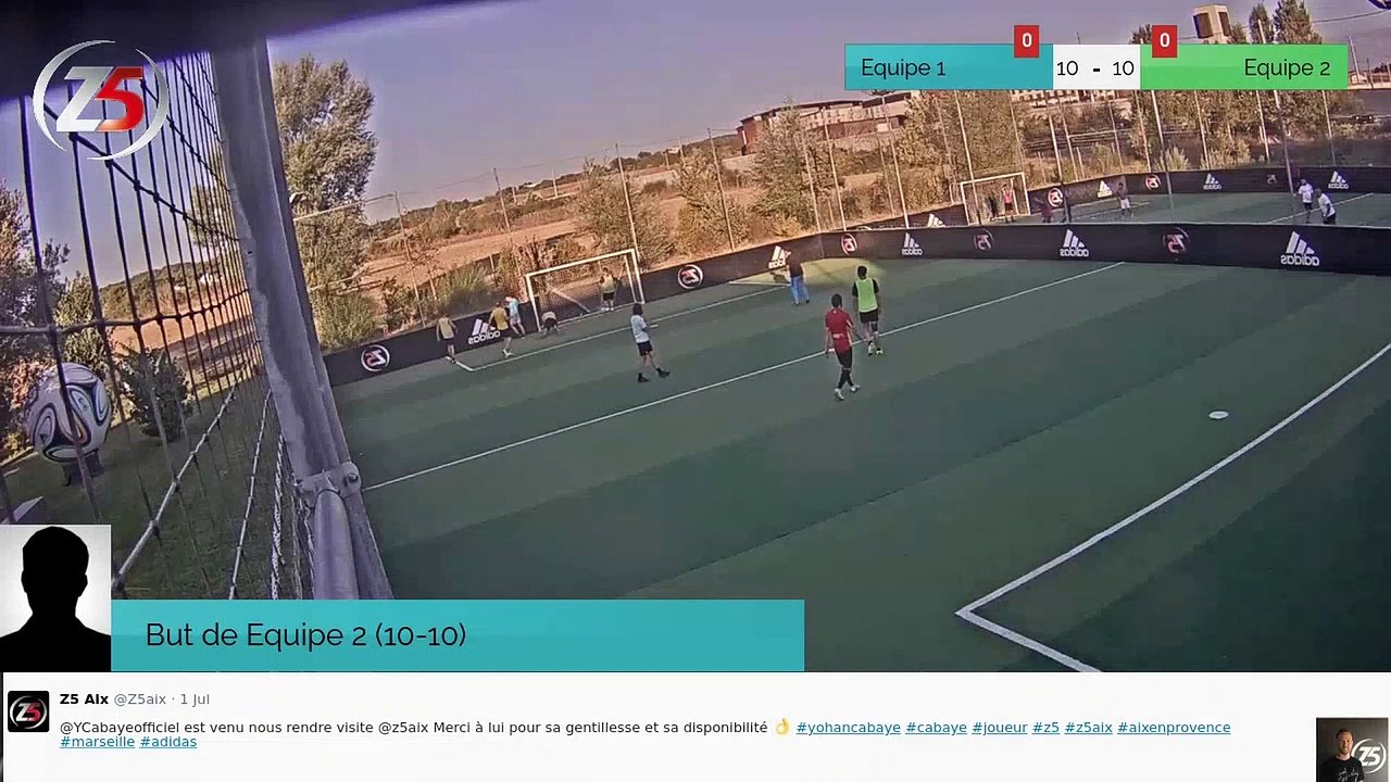 But de Equipe 2 (10-10)