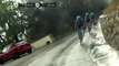 Miguel Angel Lopez Crashes Into Wall On Tour de France Stage 1