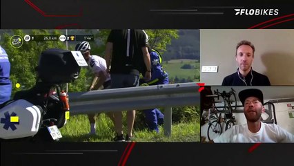 Tiesj Benoot Crash Reaction | Mike Woods & Svein Tuft