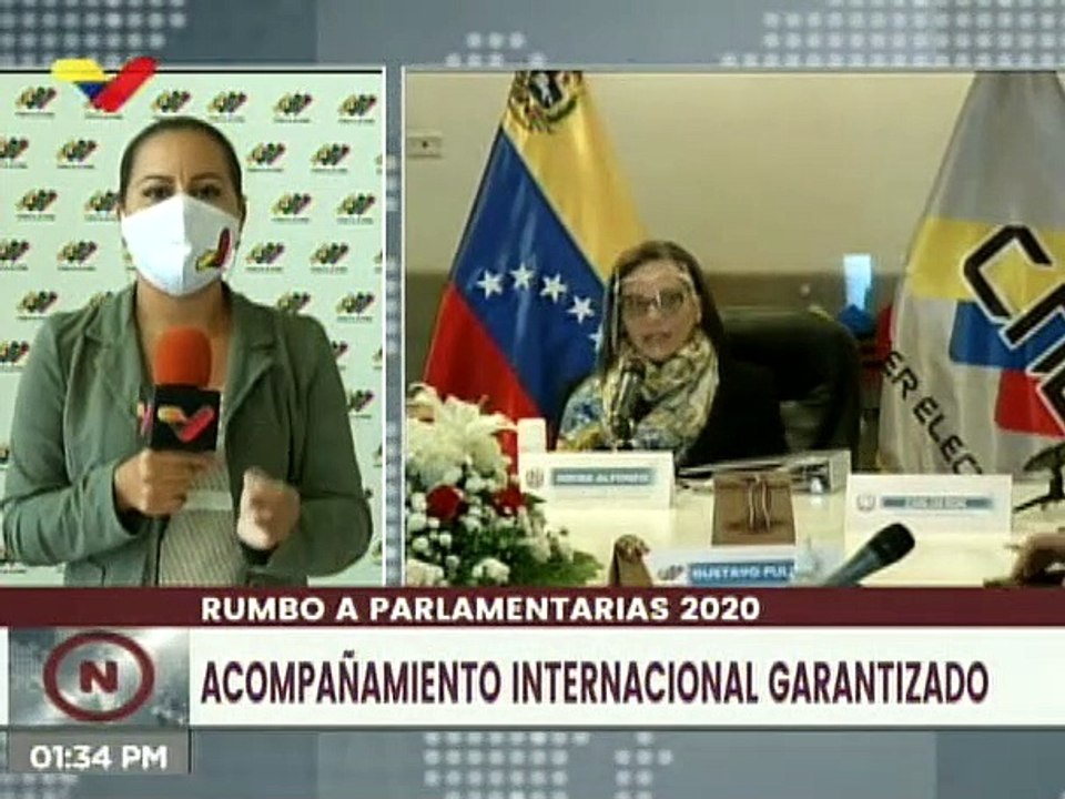 CNE garantiza acompañamiento internacional rumbo a Elecciones Parlamentarias 2020 este 6D
