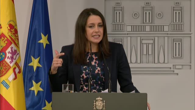 Arrimadas: Nuestra voluntad firme y real de negociar unos Presupuestos moderados, sensatos y sin ideologías