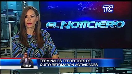 Terminales Terrestres de Quito retomaron sus actividades de manera paulatina a partir de hoy