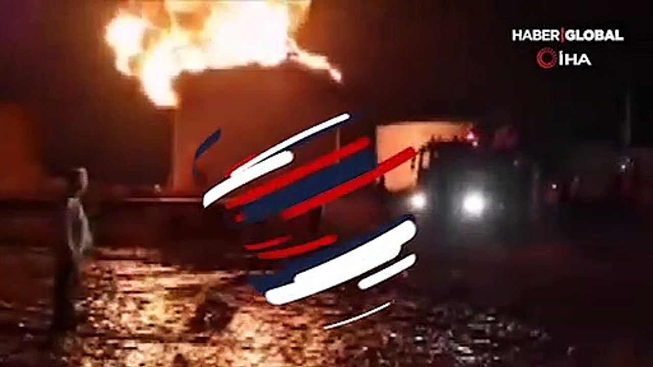 Petrol rafinesinde yangın