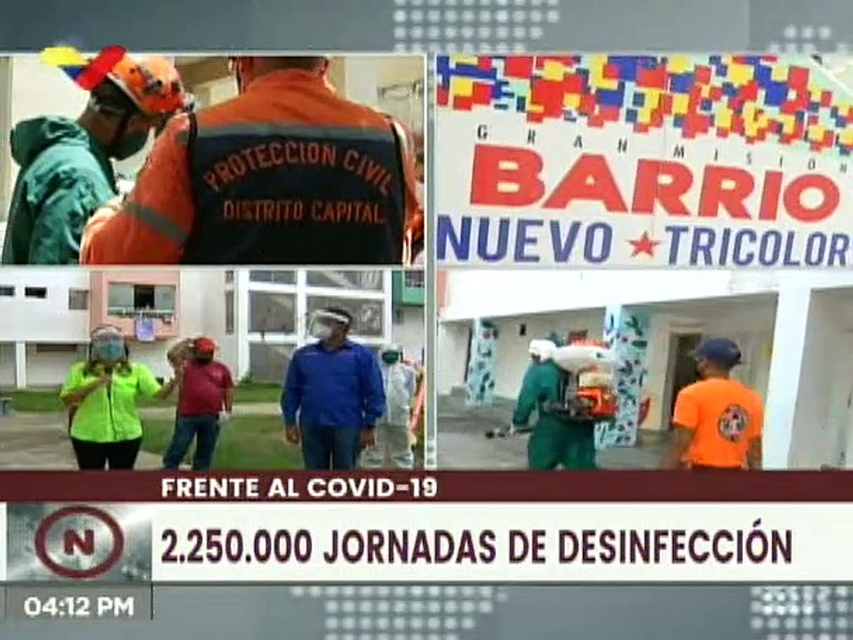 Habitantes de Urbanismos de la GMVV participan activamente en Plan Nacional de Desinfección