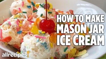 Mason Jar Ice Cream