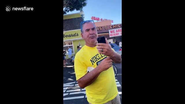Retired police sergeant calls white woman a 'n***** lover' for supporting Black Lives Matter in Southern California