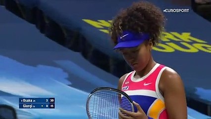 Cette fois, Osaka n'a rien laissé à Giorgi : sa victoire à sens unique en vidéo