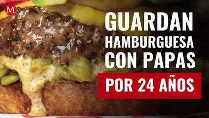 Guarda hamburguesa con papas por 24 años; aterrador resultado se hace viral