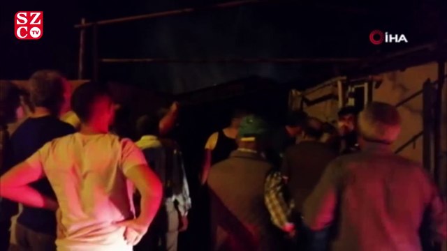 Fırında ateş ahırı küle çevirdi, küçükbaş hayvanlar telef oldu