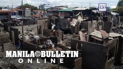 At least 60 houses were destroyed after a fire hit an informal settler community in Davao City
