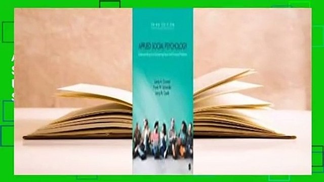 About For Books Applied Social Psychology: Understanding and Addressing Social and Practical
