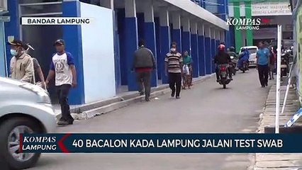 Jelang Pendaftaran, 40 Bakal Calon Kepala Daerah di Lampung Jalani Swab Test