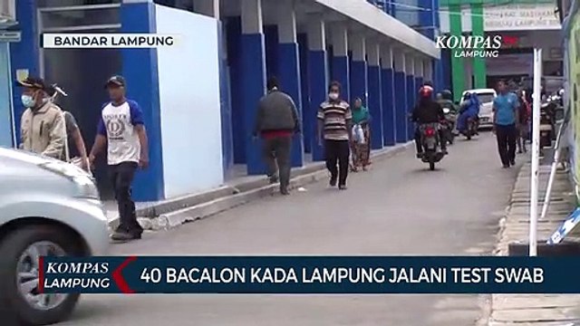 Jelang Pendaftaran, 40 Bakal Calon Kepala Daerah di Lampung Jalani Swab Test