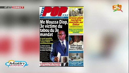 MATIN BONHEUR DU 03 SEPTEMBRE 2020