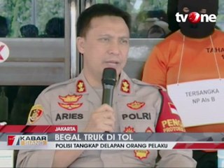 Begal Truk di Tol Ditangkap Polisi