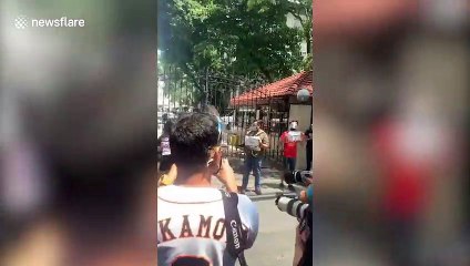 Protesters slam early release of US Marine who strangled to death transgender woman