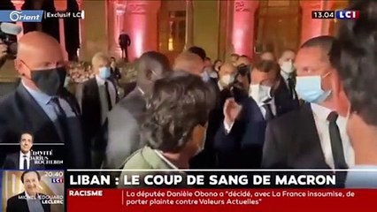 ماكرون يوبّخ صحفيا نشر خبر اجتماعه بـ"حزب الله"