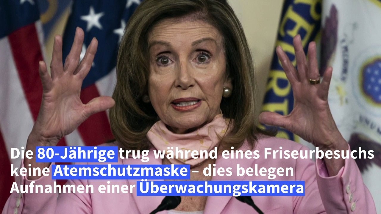 Nancy Pelosi beim Friseur ohne Maske: US-Demokratin unter Druck